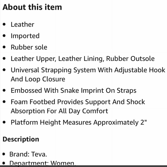 SEE TODAY'S DEAL⬇! NIB Flatform Everglade Teva’s - Picture 7 of 8